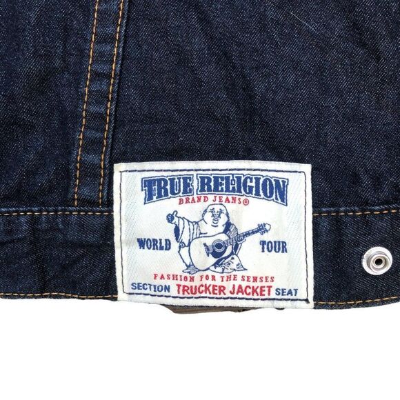 VINTAGE True Religion Jeans and Jacket Set BILLY SUPER T Blue - Picture 12 of 13